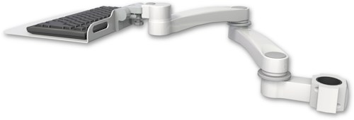 [KU12F-P17-A2] AccessMount™ 12" flat keyboard tray mount for a 1.75" pole and a 20" double-arm