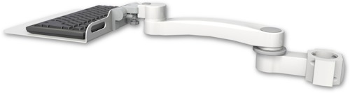 [KU12F-P2-A1] AccessMount™ 12" flat keyboard tray mount for a 2" pole and an 11" arm