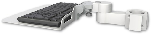 [KU12F-P2] AccessMount™ 12" flat keyboard tray mount for a 2" pole