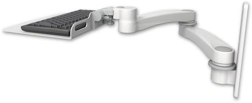 [KU12F-W3-A2] AccessMount™ 12" flat keyboard tray wall mount and a 20" double-arm