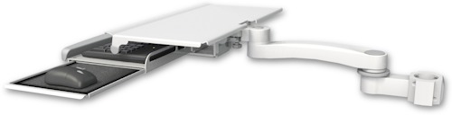 [KUS-P2-A1] AccessMount™ Work surface tray and slide-out keyboard tray mount for a 2" pole and an 11" arm