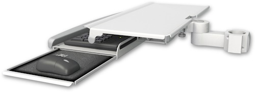 [KUS-P2] AccessMount™ Work surface tray and slide-out keyboard tray mount for a 2" pole
