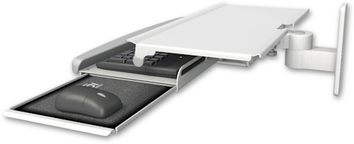 [KUS-W2] AccessMount™ Work surface tray and slide-out keyboard tray wall mount
