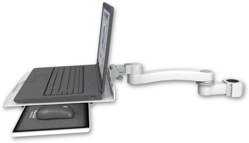 [LUS-P15-A1] AccessMount™ Laptop tray with slider mount for a 1.5" pole and an 11" arm