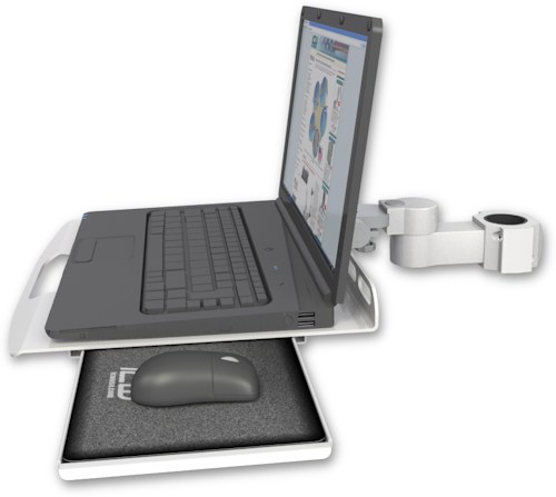 [LUS-P17] AccessMount™ Laptop tray with slider mount for a 1.75" pole