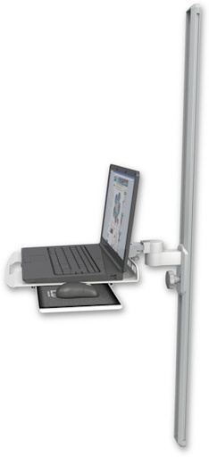 [LUS-T50] AccessMount™ Laptop tray with slider mount on a 50" wall track slider