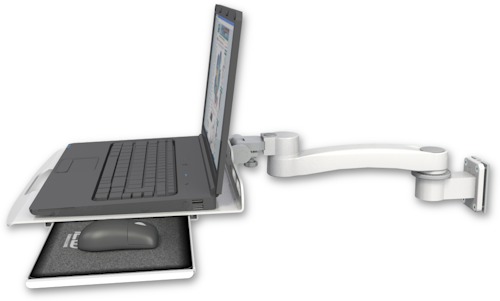 [LUS-W5-A1] AccessMount™ Laptop tray with slider 3.5" wall mount and an 11" arm