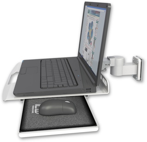 [LUS-W5] AccessMount™ Laptop tray with slider 3.5" wall mount
