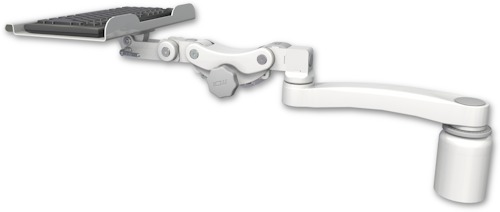 [KP12-D3-A1] AccessMount™ 12" paralink keyboard tray desk mount, a 3" riser, and an 11" arm