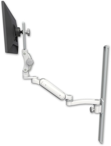 [UL180HP-T36-A1] AccessMount™ Ultra 180 Heavy Duty Arm with Paralink monitor mount mount on a 36" wall track slider and an 11" arm