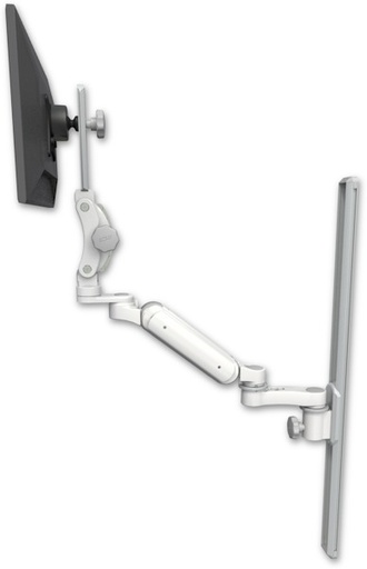 [UL180HP-T36-AS1] AccessMount™ Ultra 180 Heavy Duty Arm with Paralink monitor mount mount on a 36" wall track slider and an 6" arm