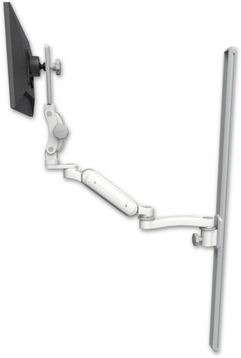 [UL180HP-T50-A1] AccessMount™ Ultra 180 Heavy Duty Arm with Paralink monitor mount mount on a 50" wall track slider and an 11" arm