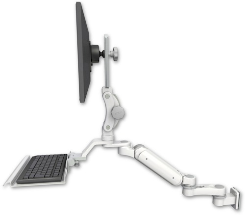 [UL180HP-W5-KU12-AS1] AccessMount™ Ultra 180 Heavy Duty Arm with Paralink monitor mount 3.5" wall mount, a 12" keyboard tray, and an 6" arm