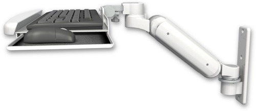 [UL180H-W3-KUB] AccessMount™ Ultra 180 Heavy Duty Arm wall mount with a wrist-rest keyboard tray