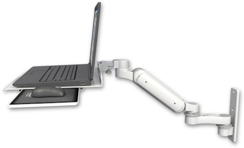[UL180H-W3-LUS-AS1] AccessMount™ Ultra 180 Heavy Duty Arm wall mount Laptop tray with slider and an 6" arm