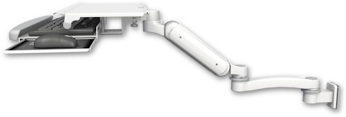 [UL180H-W5-KUS-A1] AccessMount™ Ultra 180 Heavy Duty Arm 3.5" wall mount with a work surface tray and slide-out keyboard tray and an 11" arm