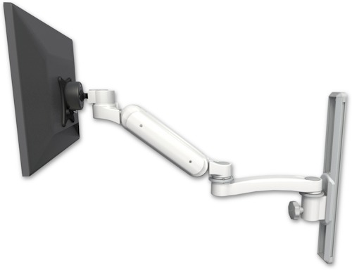 [UL180HBV-T19-A1] AccessMount™ Ultra 180 Heavy Duty Arm mount on a 19" wall track slider with an 11" arm