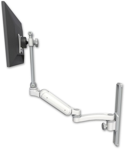 [UL180HEV7-T19-A1] AccessMount™ Ultra 180 Heavy Duty Arm with EV710 monitor mount mount on a 19" wall track slider and an 11" arm