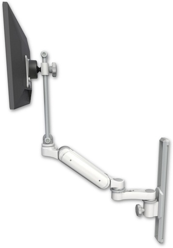 [UL180HEV7-T19-AS1] AccessMount™ Ultra 180 Heavy Duty Arm with EV710 monitor mount mount on a 19" wall track slider and an 6" arm