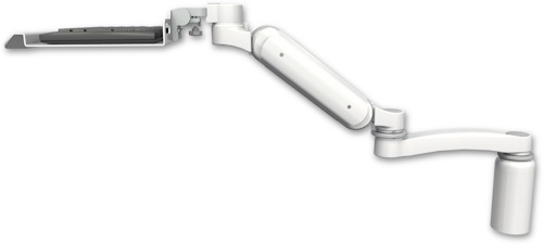 [UL180H-D5-KU12-A1] AccessMount™ Ultra 180 Heavy Duty Arm desk mount with a 5" riser, a 12" keyboard tray, and an 11" arm