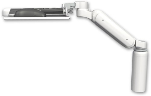 [UL180H-D7-KUB] AccessMount™ Ultra 180 Heavy Duty Arm desk mount with a 7.5" riser and a wrist-rest keyboard tray