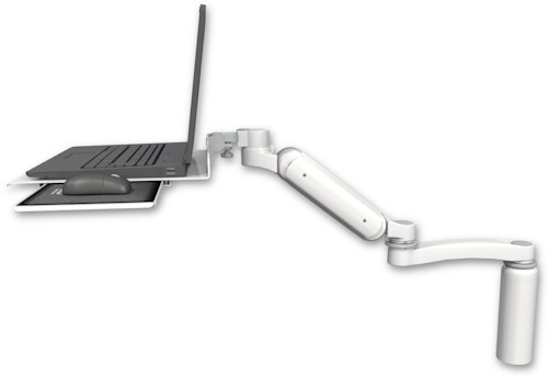 [UL180H-D7-LUS-A1] AccessMount™ Ultra 180 Heavy Duty Arm desk mount with a 7.5" riser Laptop tray, slider, and an 11" arm