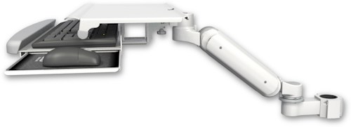 [UL180H-P17-KUS] AccessMount™ Ultra 180 Heavy Duty Arm mount for a 1.75" pole with a work surface tray and slide-out keyboard tray