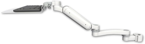 [UL180H-P2-KU12F-A1] AccessMount™ Ultra 180 Heavy Duty Arm mount for a 2" pole with a 12" flat keyboard tray and an 11" arm