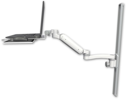 [UL180H-T36-LUS-A1] AccessMount™ Ultra 180 Heavy Duty Arm mount on a 36" wall track slider Laptop tray with slider and an 11" arm