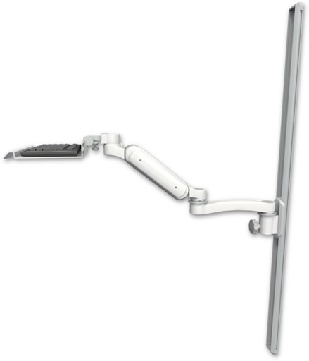 [UL180H-T50-KU12-A1] AccessMount™ Ultra 180 Heavy Duty Arm mount on a 50" wall track slider with a 12" keyboard tray and an 11" arm