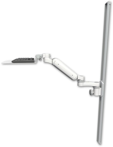 [UL180H-T50-KU12F-AS1] AccessMount™ Ultra 180 Heavy Duty Arm mount on a 50" wall track slider with a 12" flat keyboard tray and an 6" arm