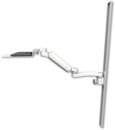 [UL180-T50-KU12F-A1] AccessMount™ Ultra 180 Arm mount on a 50" wall track slider with a 12" flat keyboard tray and an 11" arm