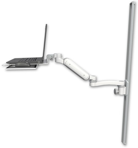 [UL180-T50-LUS-A1] AccessMount™ Ultra 180 Arm mount on a 50" wall track slider Laptop tray with slider and an 11" arm