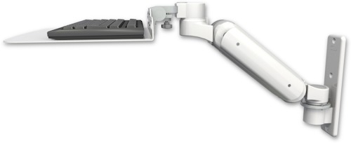 [UL180-W3-KU12F] AccessMount™ Ultra 180 Arm wall mount with a 12" flat keyboard tray