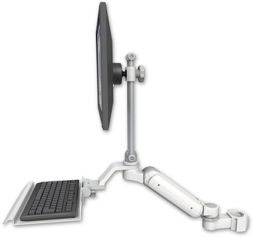 [UL180EV7-P2-KU12] AccessMount™ Ultra 180 Arm with EV710 monitor mount mount for a 2" pole and a 12" keyboard tray
