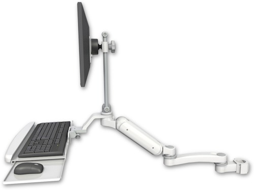 [UL180EV7-P2-KUB-A1] AccessMount™ Ultra 180 Arm desk mount with a 1" riser Laptop tray, slider, and an 11" arm