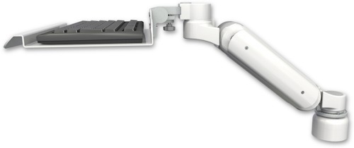 [UL180-D1-KU12] AccessMount™ Ultra 180 Arm desk mount with a 1" riser and a 12" keyboard tray