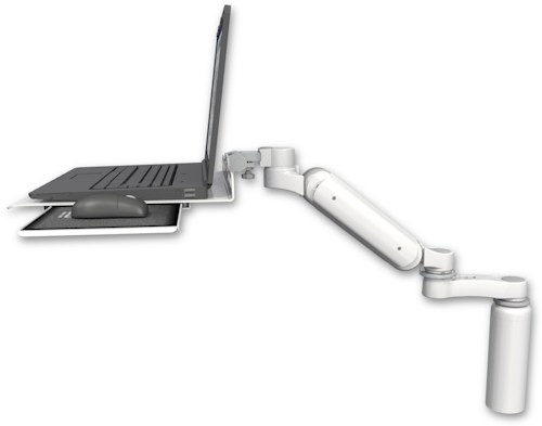 [UL180-D7-LUS-AS1] AccessMount™ Ultra 180 Arm desk mount with a 7.5" riser Laptop tray, slider, and an 6" arm
