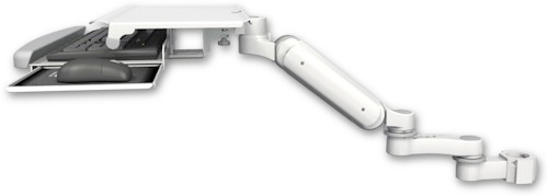 [UL180-P2-KUS-AS1] AccessMount™ Ultra 180 Arm mount for a 2" pole with a work surface tray and slide-out keyboard tray and an 6" arm