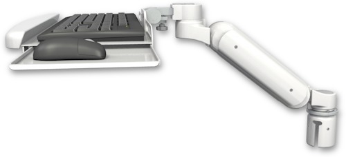 [UL180-R2-KUB] AccessMount™ Ultra 180 Arm mount for a 2" radius with a wrist-rest keyboard tray