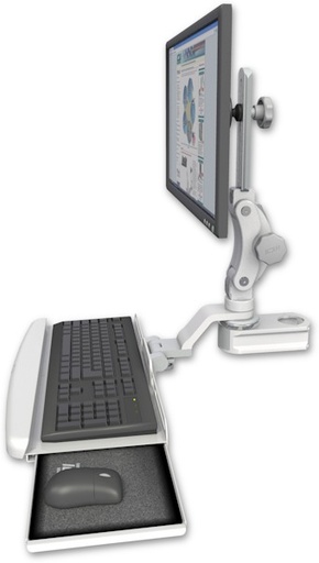 [T2P-PT2-KUB] AccessMount™ Titan Paralink mount for a 2" pole with a wrist-rest keyboard tray