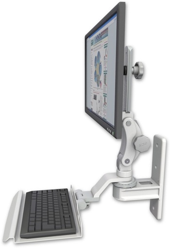 [T2P-WT2-KU12] AccessMount™ Titan Paralink wall mount with a 12" keyboard tray
