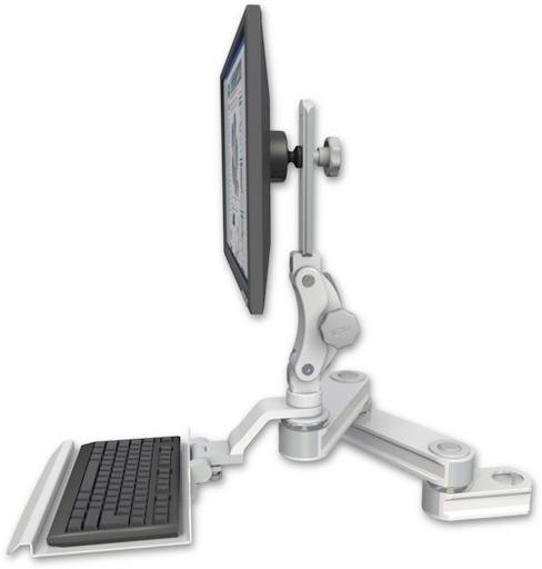 [T2P1212-PT2-KU12] AccessMount™ Short T2 Paralink LCD arm mount for a 2" pole with a 12" keyboard tray