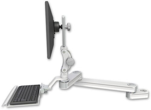 [T2P1220-PT2-KU12] AccessMount™ Medium T2 Paralink LCD arm mount for a 2" pole with a 12" keyboard tray