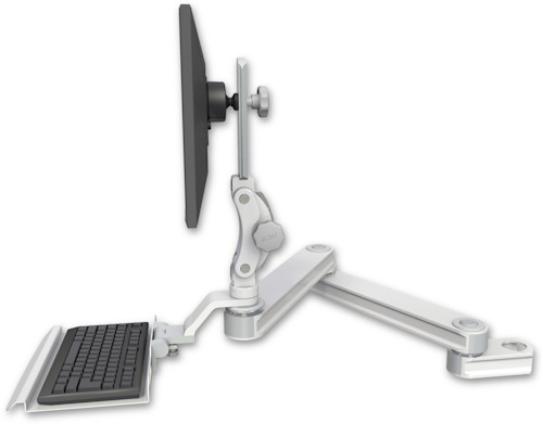 [T2P2020-PT2-KU12] AccessMount™ Long T2 Paralink LCD arm mount for a 2" pole with a 12" keyboard tray