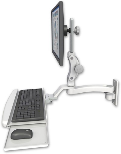 [UL550-W2-KUB-A1] AccessMount™ Ultra 550 LCD wall mount with a wrist-rest keyboard tray and an 11" arm
