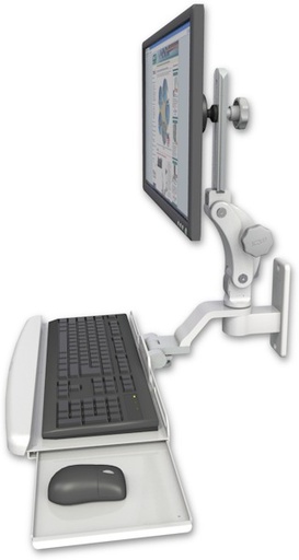 [UL550-W2-KUB] AccessMount™ Ultra 550 LCD wall mount with a wrist-rest keyboard tray