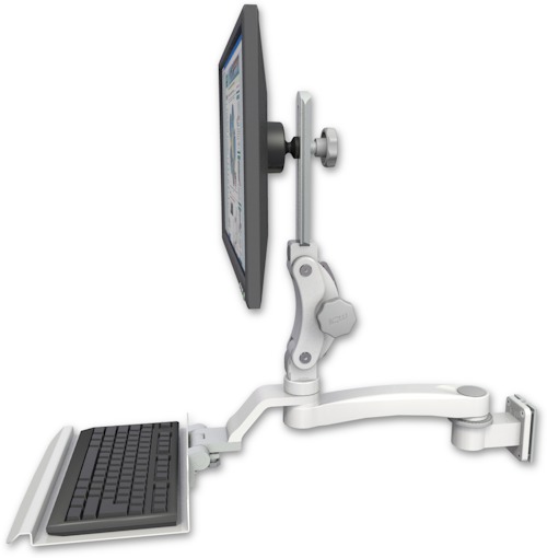 [UL550-W5-KU12-A1] AccessMount™ Ultra 550 LCD 3.5" wall mount with a 12" keyboard tray and an 11" arm