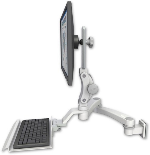 [UL550-W5-KU12-A2] AccessMount™ Ultra 550 LCD 3.5" wall mount with a 12" keyboard tray and a 20" double-arm