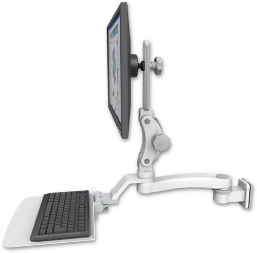 [UL550-W5-KU12F-A1] AccessMount™ Ultra 550 LCD 3.5" wall mount with a 12" flat keyboard tray and an 11" arm